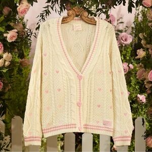 M/L💖 Taylor Swift Lover Cardigan (Valentine’s Day Hearts)